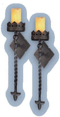 Corsica 1-Light Wall Sconces, Corsican Bronze